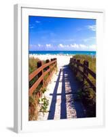 Boardwalk, South Beach, Miami, Florida, USA-Terry Eggers-Framed Premium Photographic Print