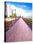 Boardwalk, South Beach, Miami, Florida, USA-Terry Eggers-Stretched Canvas