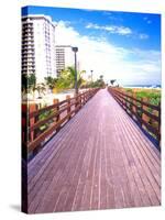 Boardwalk, South Beach, Miami, Florida, USA-Terry Eggers-Stretched Canvas