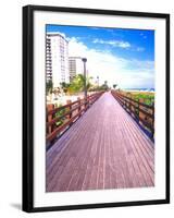 Boardwalk, South Beach, Miami, Florida, USA-Terry Eggers-Framed Premium Photographic Print