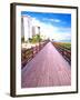 Boardwalk, South Beach, Miami, Florida, USA-Terry Eggers-Framed Photographic Print