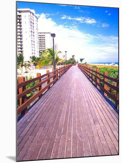 Boardwalk, South Beach, Miami, Florida, USA-Terry Eggers-Mounted Photographic Print