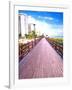 Boardwalk, South Beach, Miami, Florida, USA-Terry Eggers-Framed Photographic Print