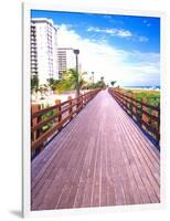 Boardwalk, South Beach, Miami, Florida, USA-Terry Eggers-Framed Photographic Print