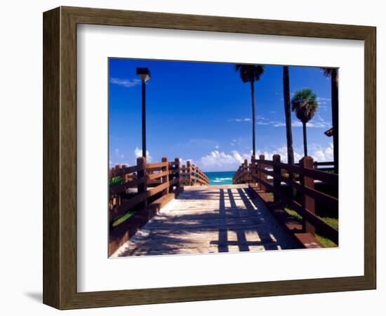 Boardwalk, South Beach, Miami, Florida, USA-Terry Eggers-Framed Photographic Print