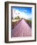 Boardwalk, South Beach, Miami, Florida, USA-Terry Eggers-Framed Premium Photographic Print