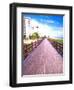 Boardwalk, South Beach, Miami, Florida, USA-Terry Eggers-Framed Premium Photographic Print