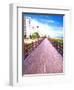 Boardwalk, South Beach, Miami, Florida, USA-Terry Eggers-Framed Premium Photographic Print