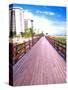 Boardwalk, South Beach, Miami, Florida, USA-Terry Eggers-Stretched Canvas