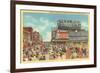 Boardwalk, Steel Pier, Atlantic City, New Jersey-null-Framed Premium Giclee Print