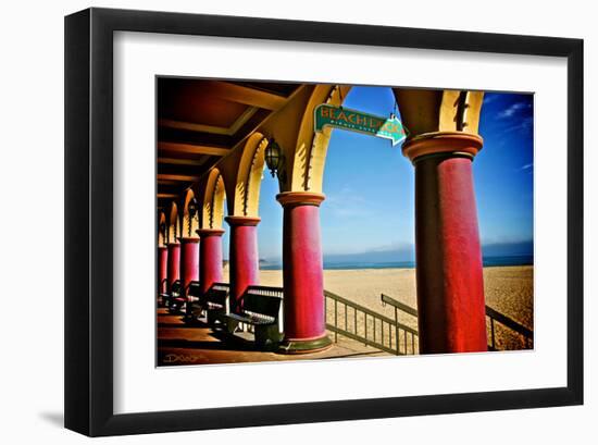 Boardwalk Stroll-Doug Nelson-Framed Art Print