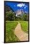 Boardwalk Through Meadow under Yosemite Falls, California, Usa-Russ Bishop-Framed Photographic Print