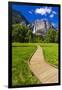 Boardwalk Through Meadow under Yosemite Falls, California, Usa-Russ Bishop-Framed Photographic Print