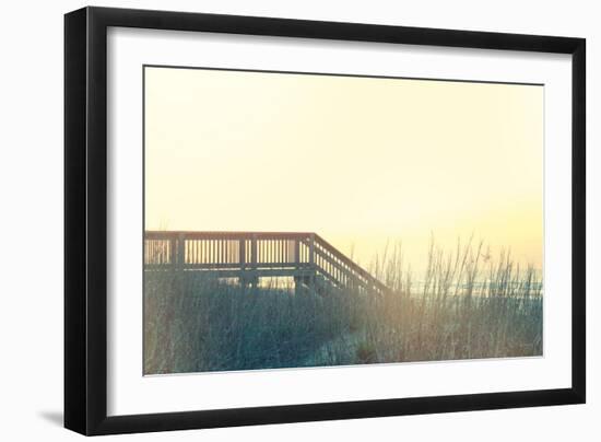 Boardwalk to the Beach-Sue Schlabach-Framed Art Print