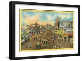 Boardwalk, Wildwood-by-the-Sea, New Jersey-null-Framed Art Print