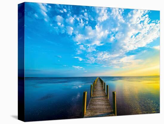 Boardwalk-Steve Vaughn-Stretched Canvas