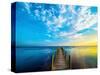 Boardwalk-Steve Vaughn-Stretched Canvas