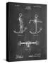 Boat Anchor Patent-Cole Borders-Stretched Canvas