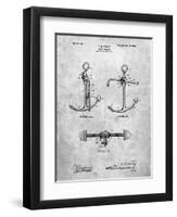 Boat Anchor Patent-Cole Borders-Framed Art Print