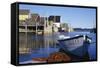 Boat and Fishermen's Wharf in Nova Scotia-Paul Souders-Framed Stretched Canvas
