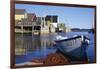 Boat and Fishermen's Wharf in Nova Scotia-Paul Souders-Framed Photographic Print