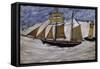 Boat and Lighthouse-Alfred Wallis-Framed Stretched Canvas
