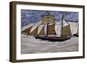 Boat and Lighthouse-Alfred Wallis-Framed Giclee Print