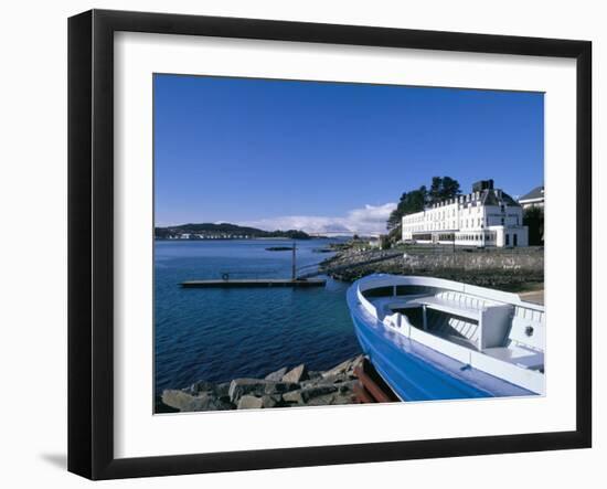 Boat and Lochalsh Hotel, Kyle of Lochalsh, Scotland-Pearl Bucknall-Framed Photographic Print