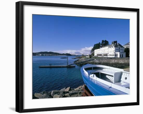 Boat and Lochalsh Hotel, Kyle of Lochalsh, Scotland-Pearl Bucknall-Framed Photographic Print