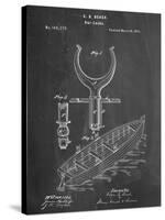 Boat And Oar Patent-null-Stretched Canvas