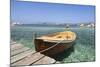 Boat at a Jetty, Palau, Sardinia, Italy, Mediterranean, Europe-Markus Lange-Mounted Photographic Print