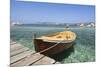 Boat at a Jetty, Palau, Sardinia, Italy, Mediterranean, Europe-Markus Lange-Mounted Photographic Print
