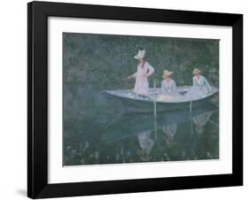 Boat at Giverny-Claude Monet-Framed Art Print