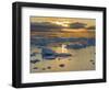 Boat at Ilulissat Icefjord, UNESCO, Ilulissat Kangerlua at Disko Bay. Greenland-Martin Zwick-Framed Photographic Print