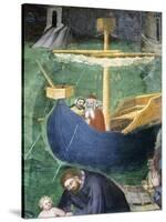 Boat at Sea, Detail from Miracle of Saint Mary Magdalene-Giovanni Da Milano-Stretched Canvas