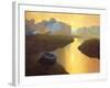 Boat at Sunrise-Max Hayslette-Framed Giclee Print