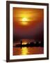 Boat at Sunset on Lake Tanganyika, Tanzania-Kristin Mosher-Framed Photographic Print