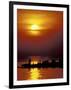 Boat at Sunset on Lake Tanganyika, Tanzania-Kristin Mosher-Framed Photographic Print