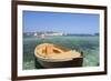 Boat at the Beach, Palau, Sardinia, Italy, Mediterranean, Europe-Markus Lange-Framed Photographic Print