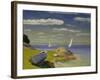 Boat at the Shore of Viksfjord, 1918-Harald Sohlberg-Framed Giclee Print