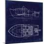 Boat Blueprint 2-Carole Stevens-Mounted Art Print