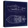 Boat Blueprint 2-Carole Stevens-Stretched Canvas