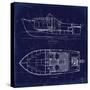 Boat Blueprint 2-Carole Stevens-Stretched Canvas