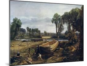 Boat Building Near Flatford Mill, 1815-John Constable-Mounted Giclee Print
