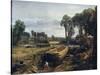 Boat Building Near Flatford Mill, 1815-John Constable-Stretched Canvas