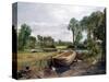 Boat Building-John Constable-Stretched Canvas