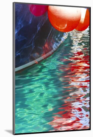 Boat buoys reflect in the water of the Adriatic Sea, Kolocep Island, Croatia.-Tom Haseltine-Mounted Photographic Print