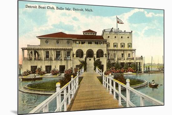 Boat Club, Belle Isle, Detroit, Michigan-null-Mounted Art Print