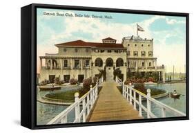 Boat Club, Belle Isle, Detroit, Michigan-null-Framed Stretched Canvas