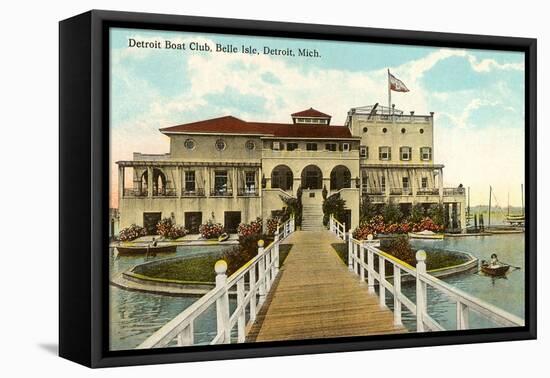 Boat Club, Belle Isle, Detroit, Michigan-null-Framed Stretched Canvas